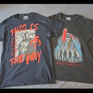 Star Wars shirts bundle size medium Black & Grey color